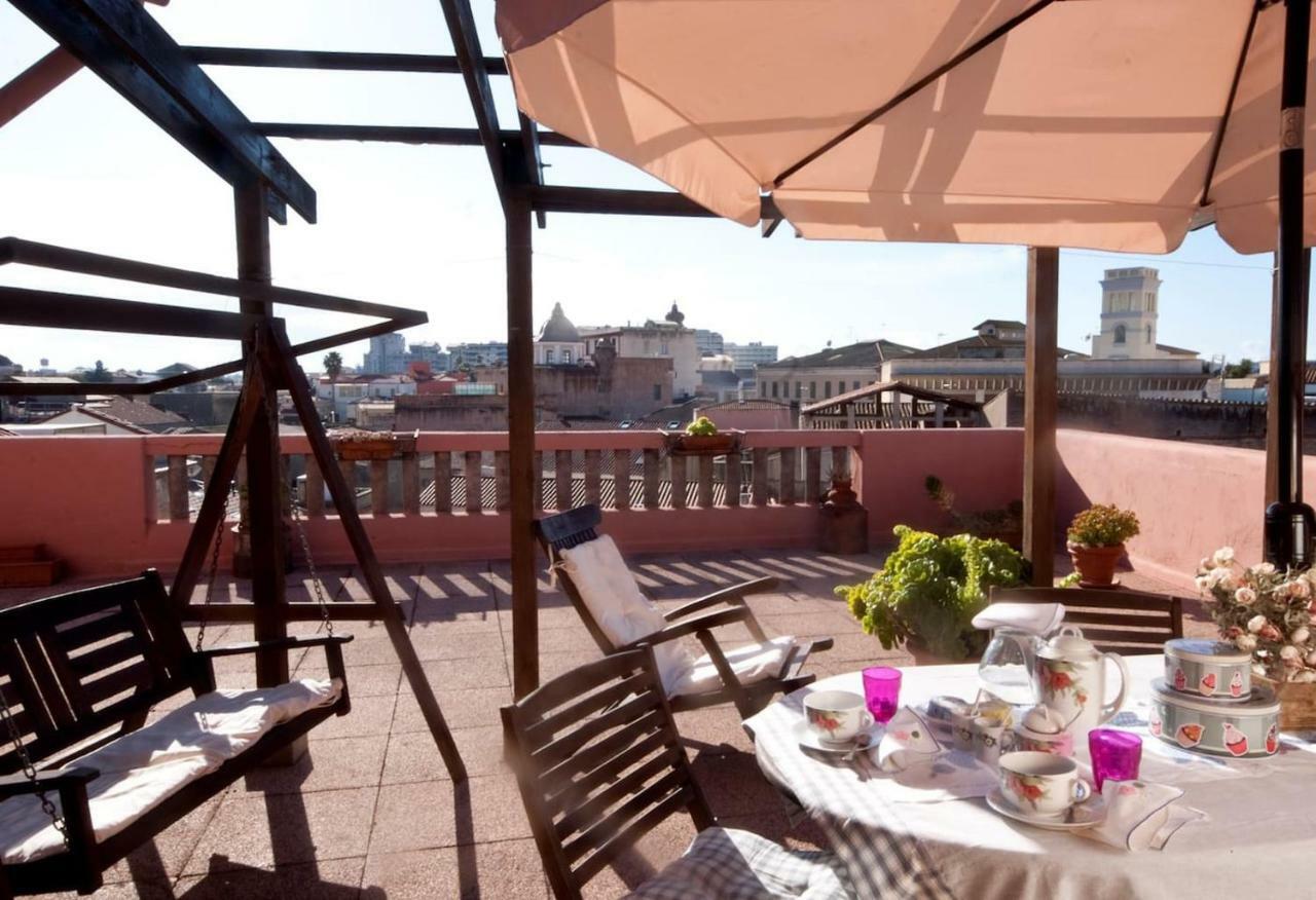 Attico In Centro Con Vista Della Torre - Cozy Penthouse Facing To The Tower Apartment Oristano Bagian luar foto